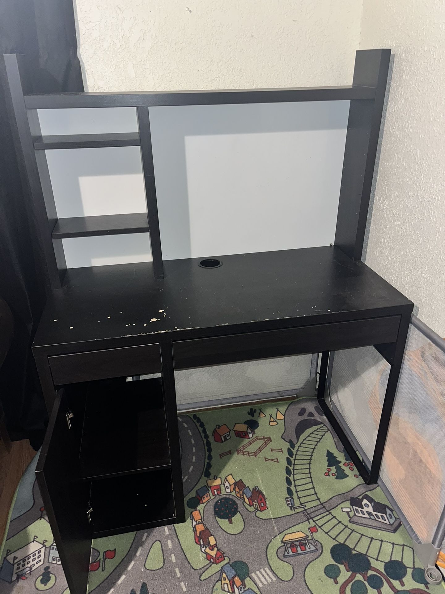 Black IKEA Desk