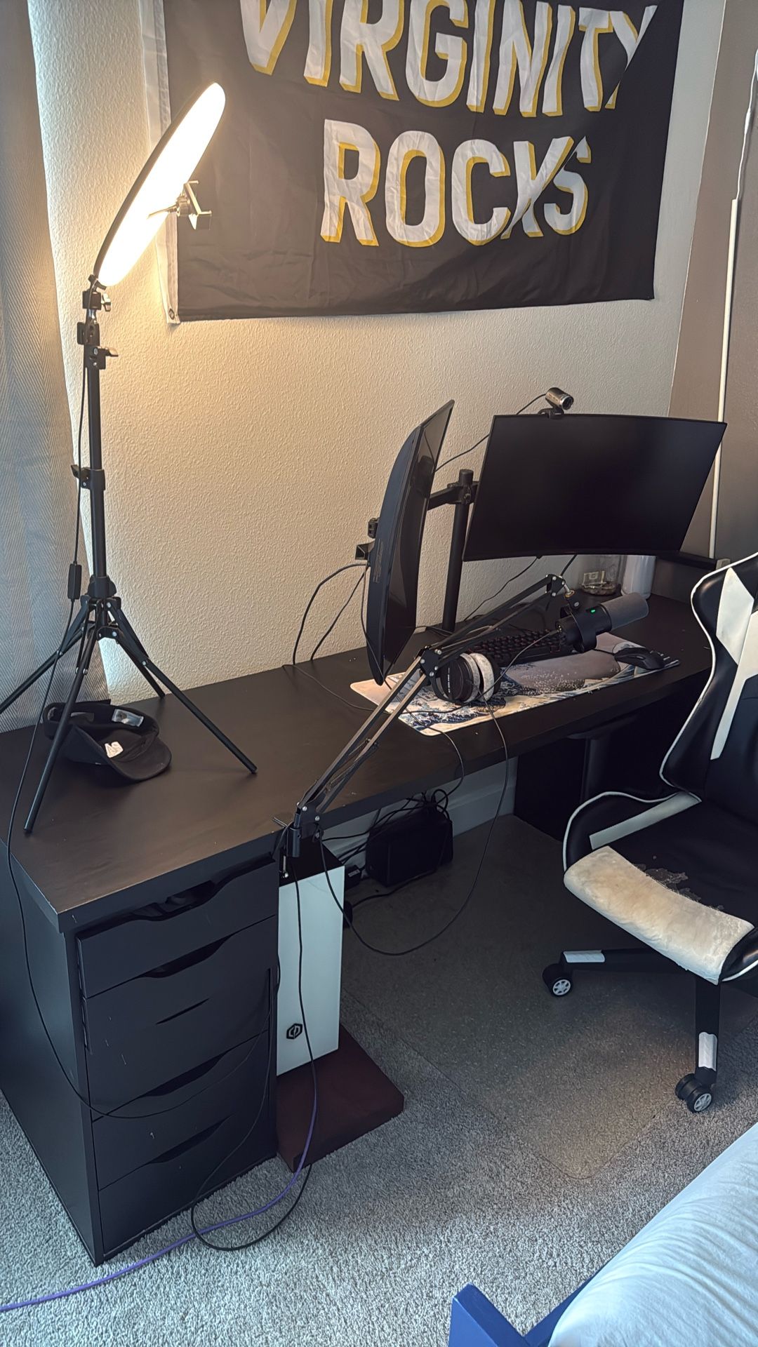 IKEA DESK WITH ALEX