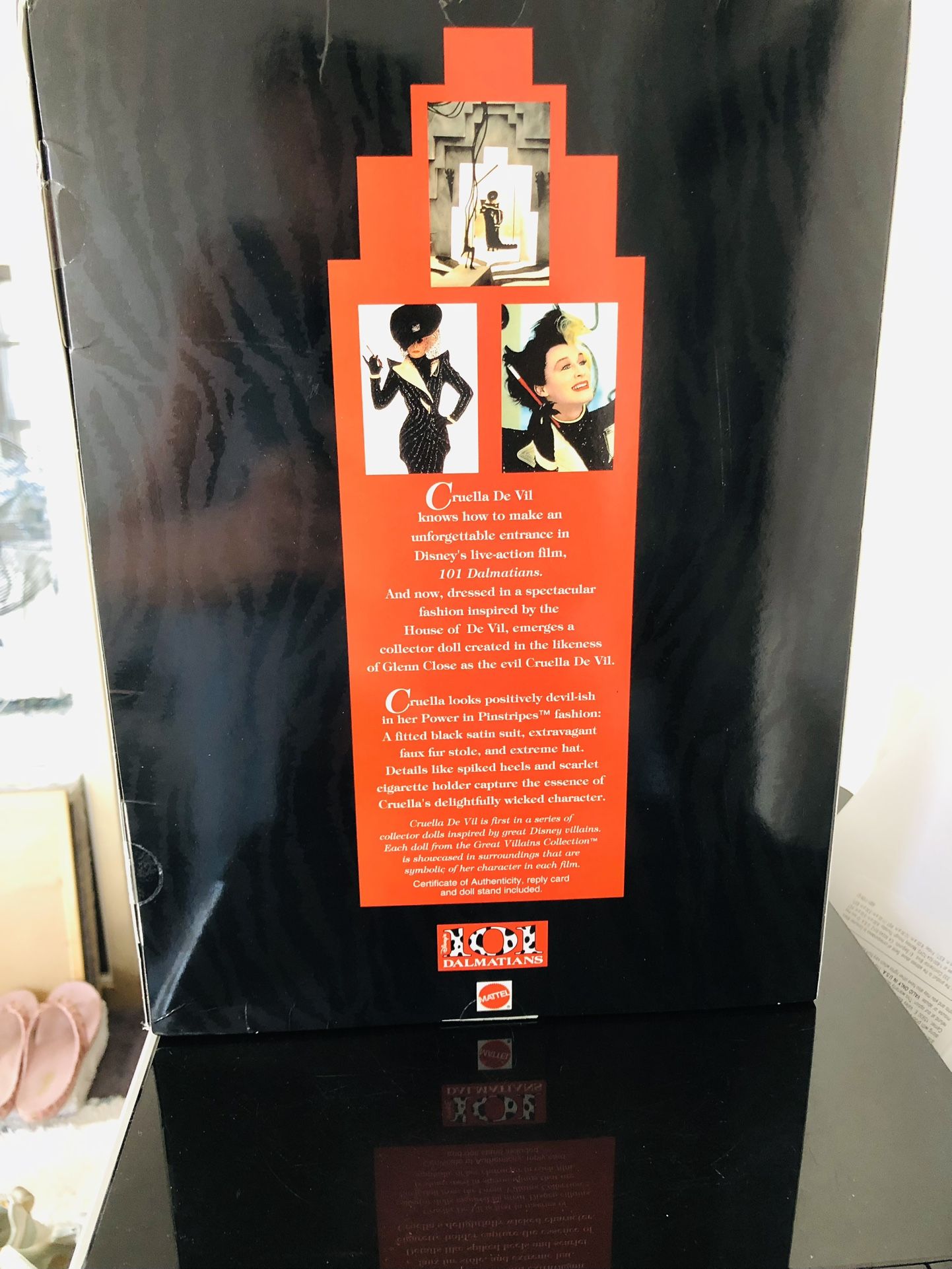 Cruella  De Vil Great Villians Collector Barbie, # 16295 Mint Condition… $25