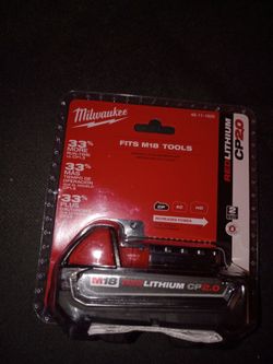 Milwaukee M18 18-Volt 2.0 Ah Lithium-Ion Compact Battery $80