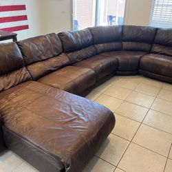 Leather couch 