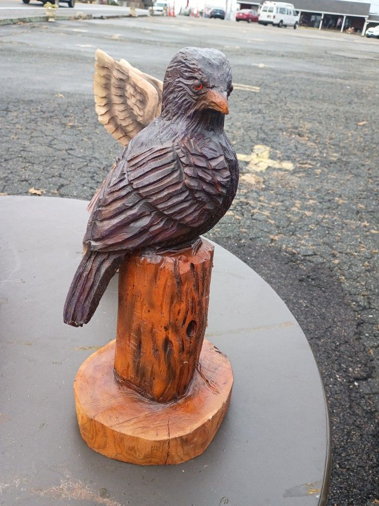 Raven Carving