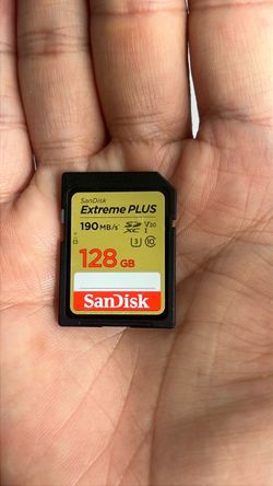 Mint SanDisk Extreme Plus 128G 190MB/s v30 SD card