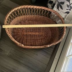 Large Wicker Rattan Pet Bed 