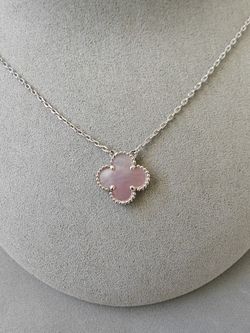 VCA Clover Pink Mother Of Pearl Necklace