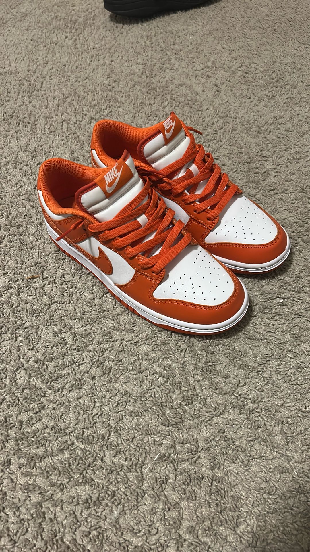 orange nike dunks
