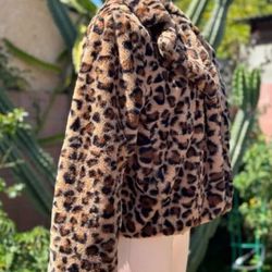 Cheetah Puffy Coat