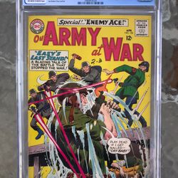 Our Army at War #153 (1965) CGC 6.0 — O/w To White; 2nd appearance of Enemy Ace