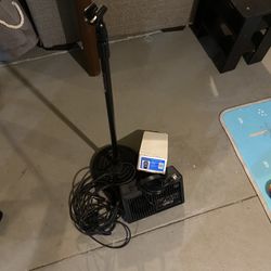Audio Equipment Bundle - Galaxy Audio Amp, Shure Beta 57A Mic, Stand, and Cables - Excellent Conditions