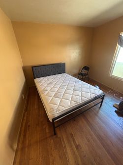 Free Full/queen mattress and bed frame