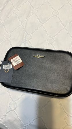 Leather Fred Perry Burnished Leather Wash Bag