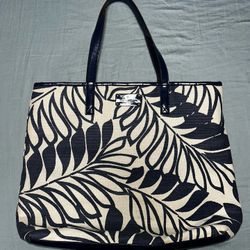 Kate Spade Leaf Print Tote Bag