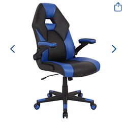 RS Gaming™ RGX Faux Leather High-Back Gaming Office Chair, Black/Blue