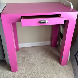 Pottery Barn Kids Pink Writing desk pink- Solid Wood