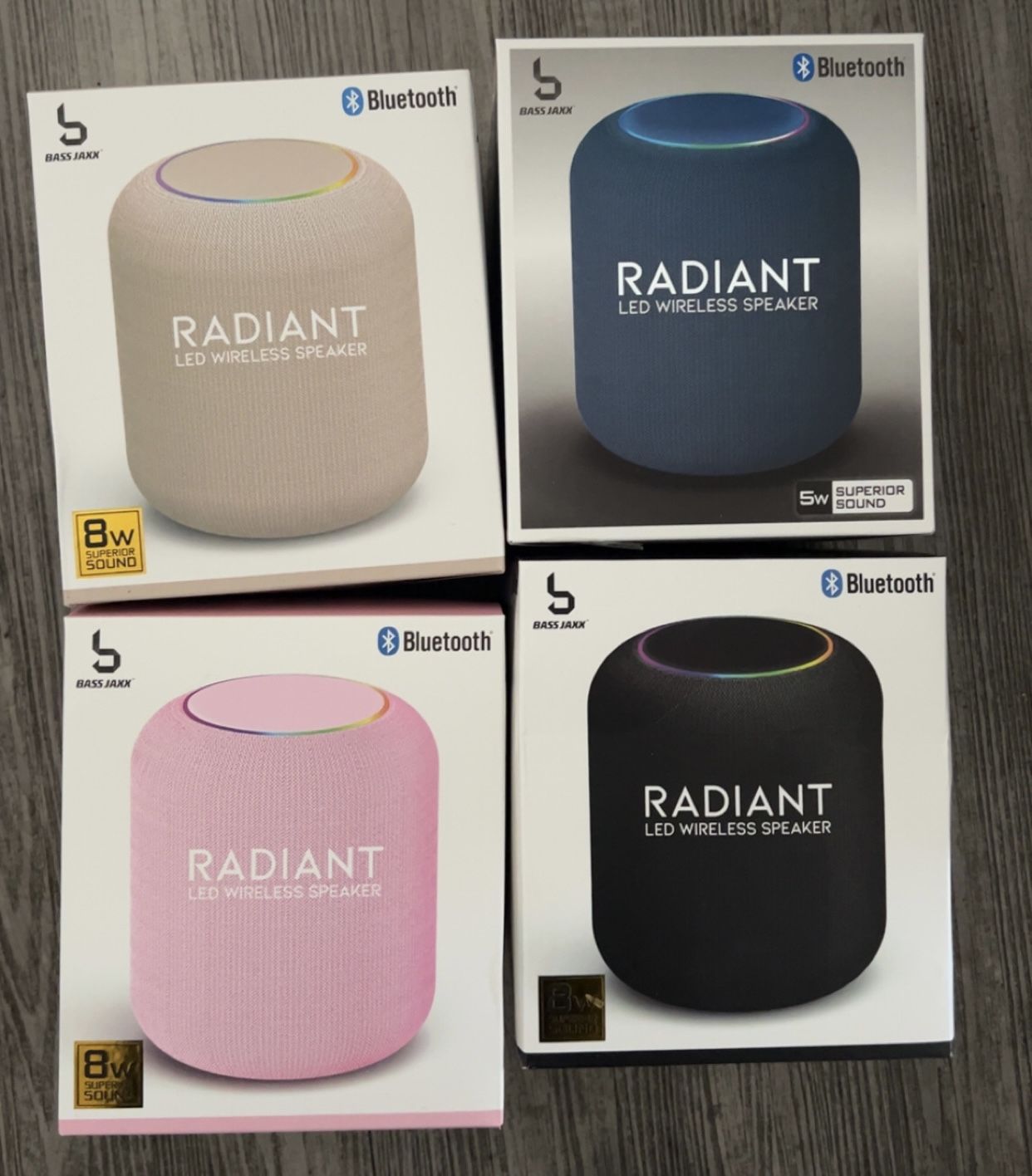 BASS JAXX Radiant LED Wireless Bluetooth Speaker