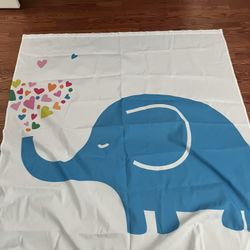 Shower Curtain And Rod