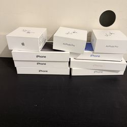 Iphone And Airpod Empty Boxs