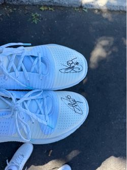 Steph Curry autographed sneakers