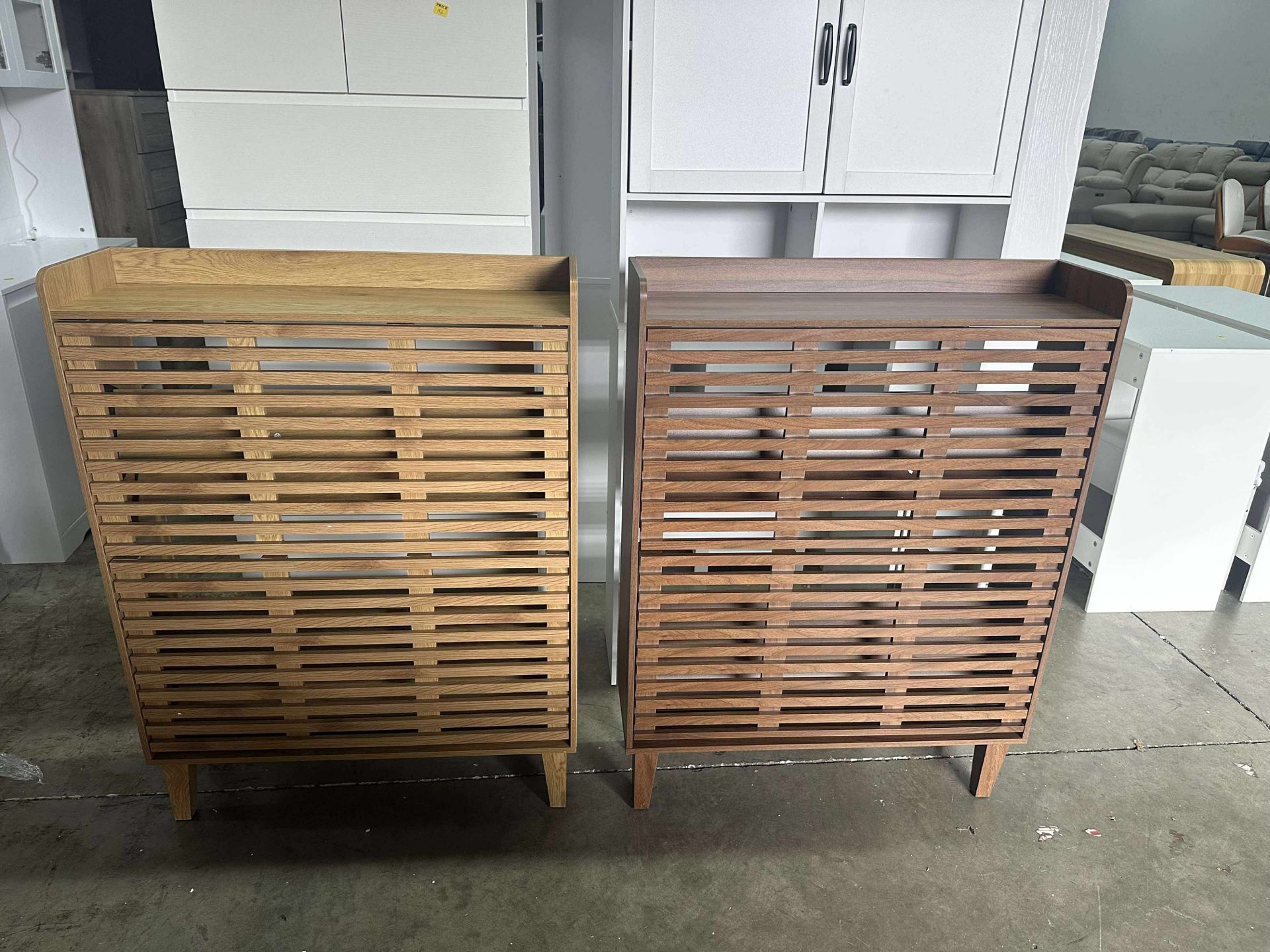 Shoe Cabinet, Storage Cabinet with Louvered 2 Flip Drawers($85 each)