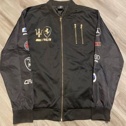 Men’s Lavish Society Racing Bomber Jacket Size 3xl 