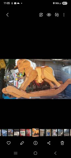 Wooden Rocking Horse