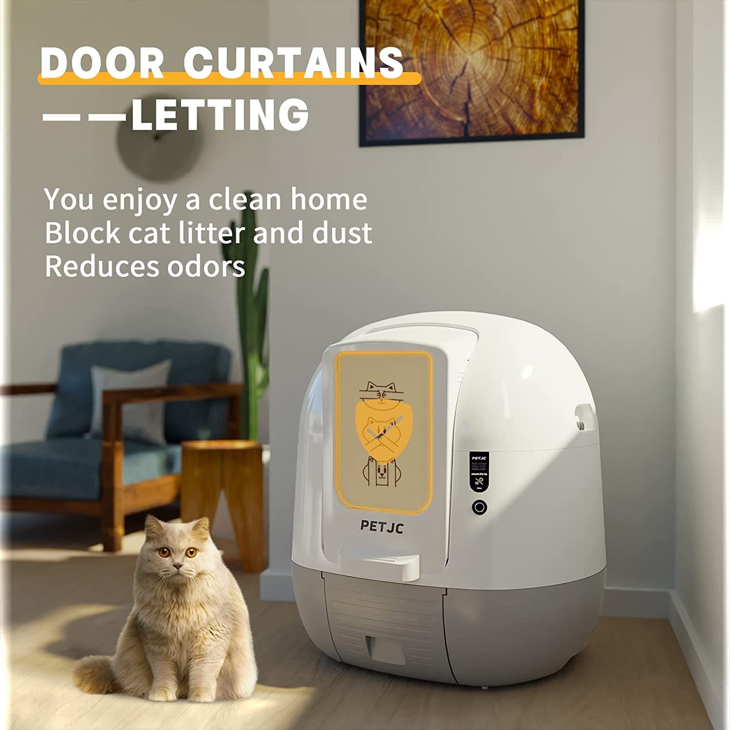 Cat Litter Box Self Cleaning,Automatic Cat Litter Box APP Control