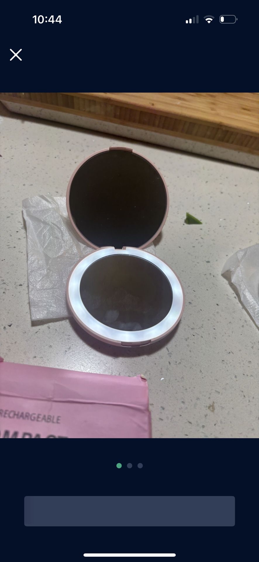 Travel Vanity Mirrors (chargeable No Batteries Needed)