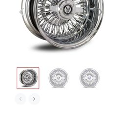 Luxors 14x7 Brand New (In the box) 72-Spoke Straight Lace All Chrome (5) Total Rims