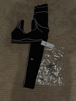 alo bra leggings set size medium