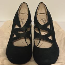 Life Stride - Black Strappy Heel Size 10