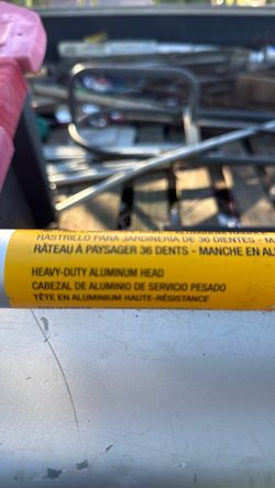 36-Tine landscape rake aluminum