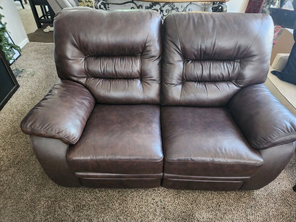Brown Love Seat
