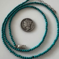 Sterling Silver Turquoise Necklace