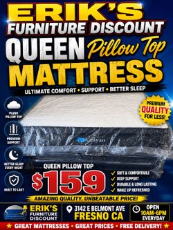 Queen pillow top mattress