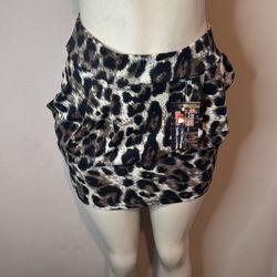 Cheetah print skirt