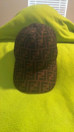 Authentic Fendi FF Zucca Monogram Baseball Cap Brown/Black TU 58cm Made in Italy