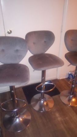 Barstools 3 Grey Square Patton