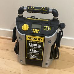 STANLEY J5C09D 1200 Peak Amp Automotive Jump Starter, Portable Power