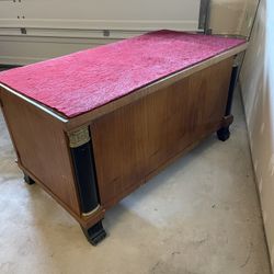 Vintage large Empire Style Desk in Mahogany
