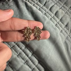 Gold Nugget Earrings 