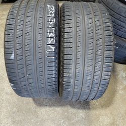 295/35R21 PIRELLI SCORPION VERDE ALL SEASON PAIR OF TIRES 