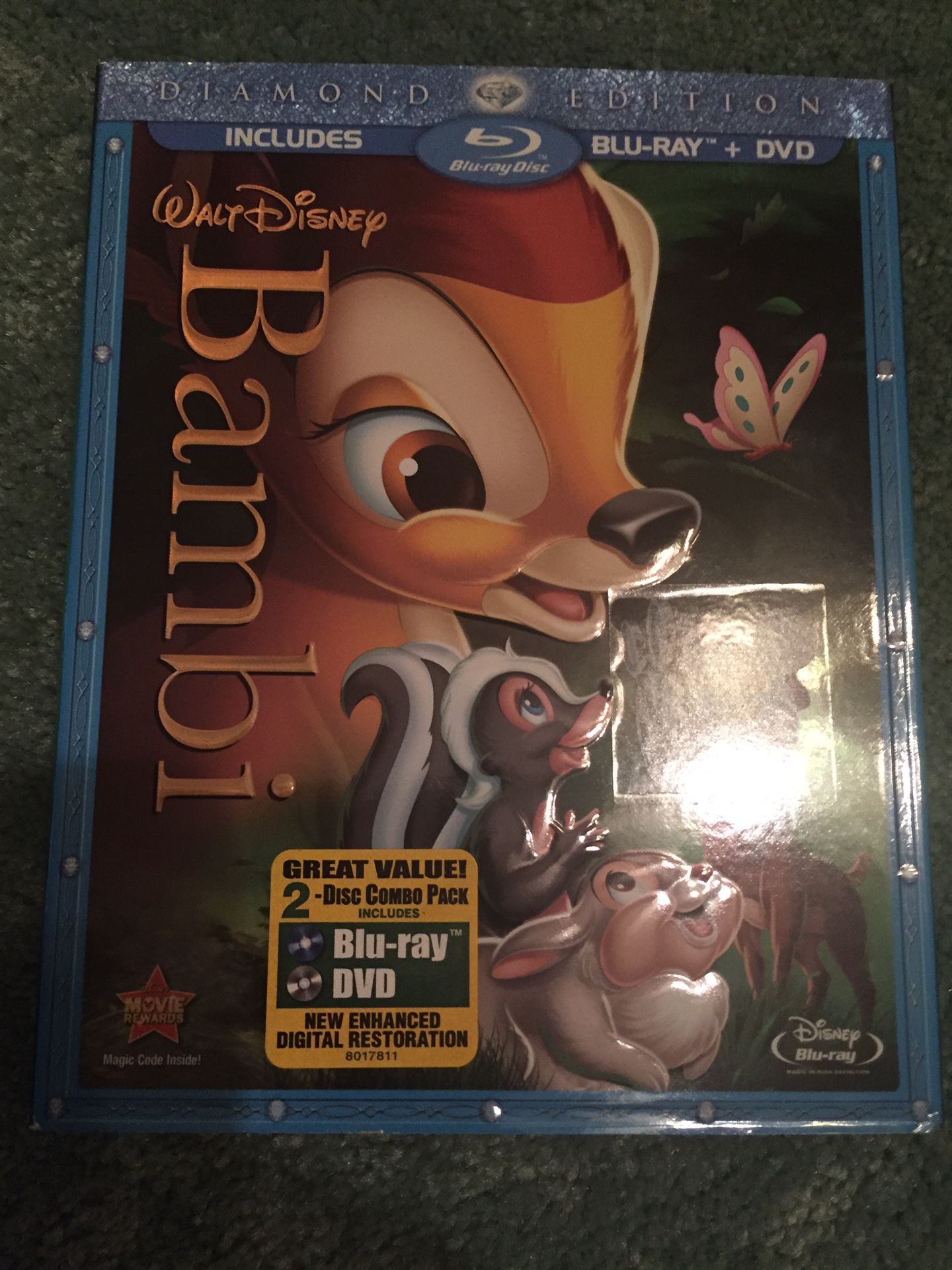 Bambi Disney Blu-ray/DVD (Includes Slipcover)