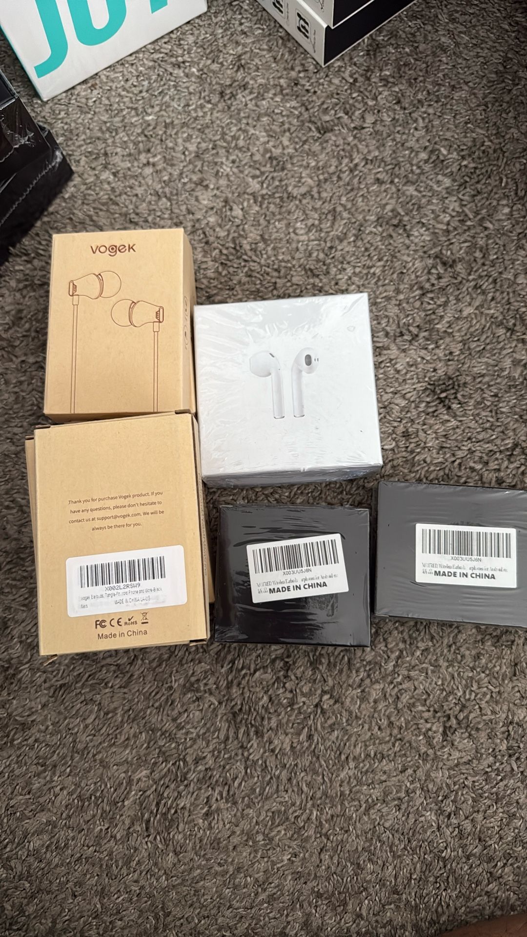 Earbuds Wired And BT Bundle
