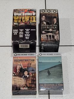 Lot of 4 VHS History Documentary Sets