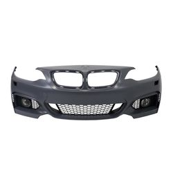 For 13-19 BMW F22 F23 2 Series, M-Sport style Front Bumper w/o PDC + Fog Light