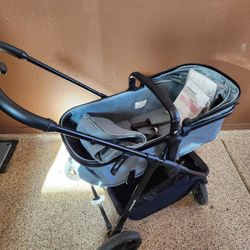 Mompush Wiz 2 in 1 Baby Stroller with Bassinet Mode, Convertible Infant Stroller for Newborn and Toddler with Reversible Seat and Large UPF 50+ Canopy