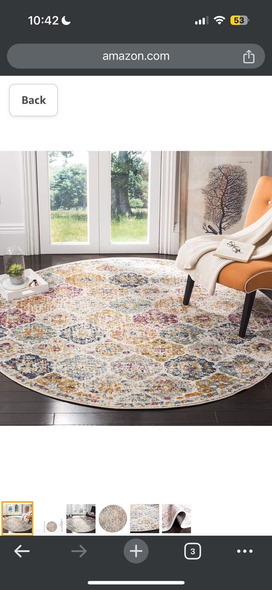 Safavieh Madison 5ft Circle Rug - Like New