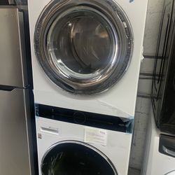 lg washer dryer  electric  front load 