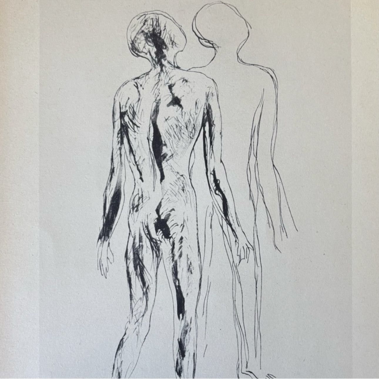 NUDE Gino Bonichi SCIPIONE 1933 Fine Art Print Vintage 1940’s Antique Original Italy Italian Printed Collectible Portrait