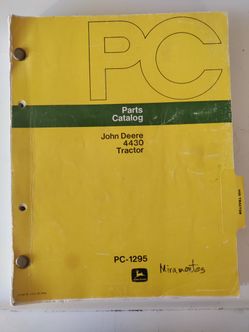 John Deere Tractor 4430 Parts Catalog